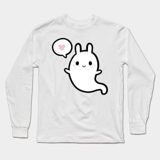 Cutie Bunny Ghost 02 | Nikury Long Sleeve T-Shirt